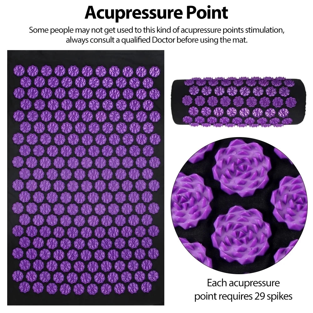 Acupressure Yoga Mat & Pillow 
