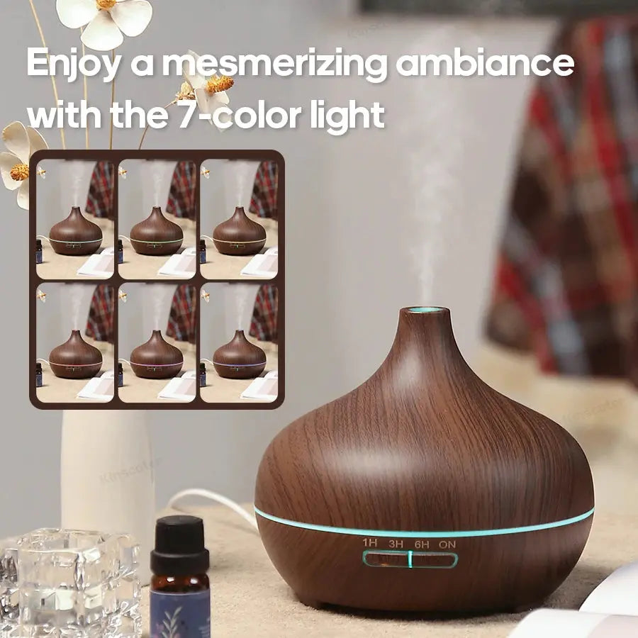 Wood Grain Aromatherapy Diffuser