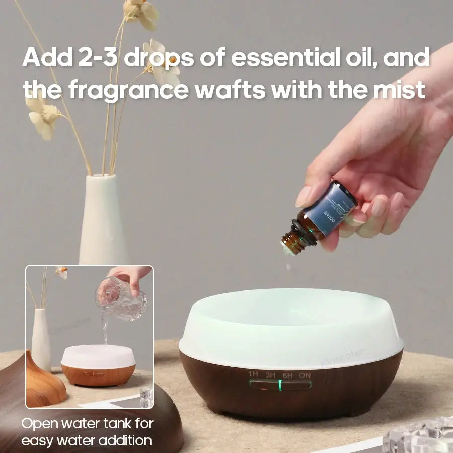 Wood Grain Aromatherapy Diffuser