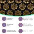 Acupressure Yoga Mat & Pillow - Ultimate Relaxation & Relief with ergonomic acupressure points for stress relief and wellbeing